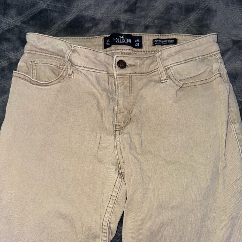 Hollister Tan Skinny Pants